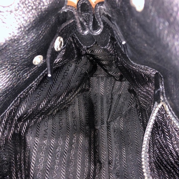 PRADA Authentic Black Leather Bag - Picture 8 of 11